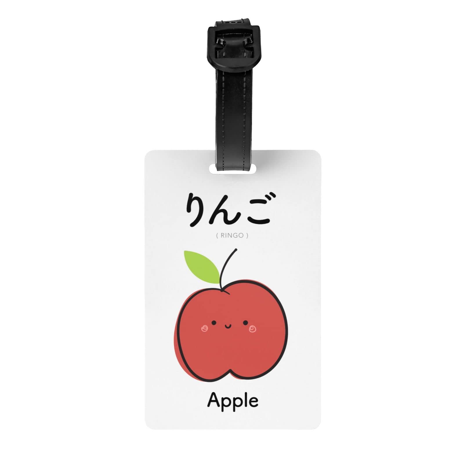 Amazon.co.jp: りんご 旅行タグ 番号札 紛失防止 旅行手荷物 名札